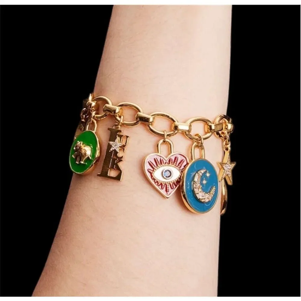 Kate Spade NWT Like Magic charm bracelet RARE evil eye - Picture 5 of 11